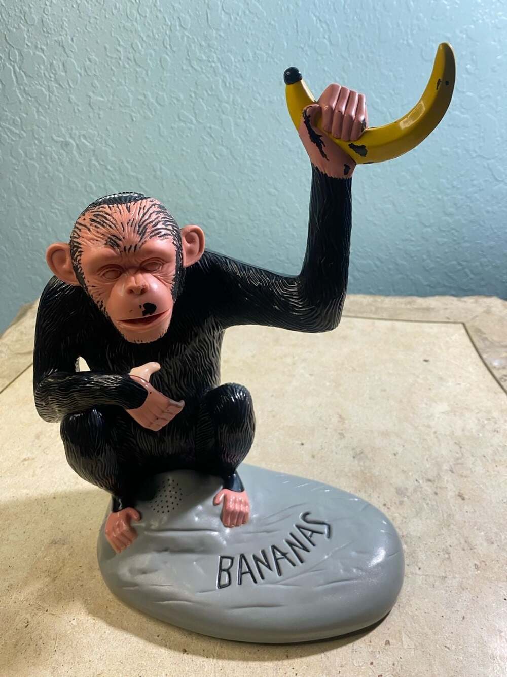 Original Chimp Banana Tree Holder Rare Vintage